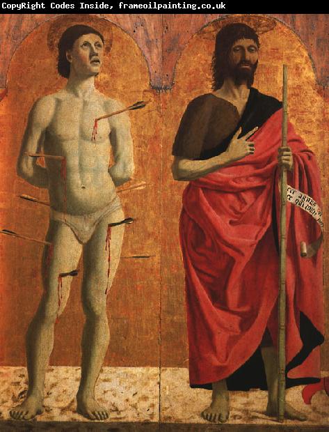 Piero della Francesca St.Sebastian and St.John the Baptist